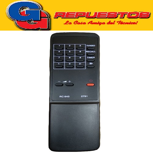 CONTROL REMOTO TV RC643 SANYO (2791)