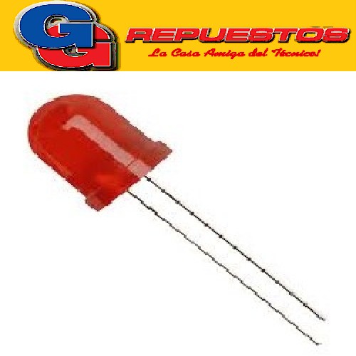 LED 10mm Standard ROJO 3V 4mcd 150º  Difuso