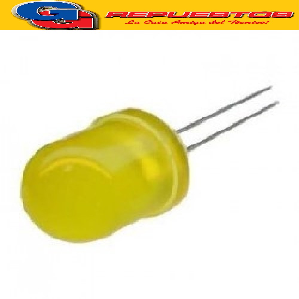 LED 10mm Standard AMARILLO 3V 3mcd 150º Difuso