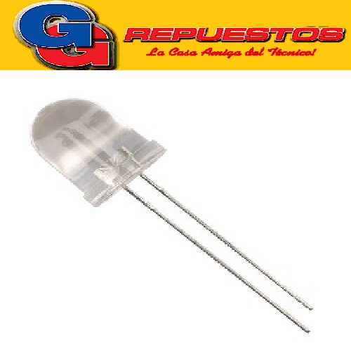 LED 10mm Alta Efic. AMARILLO 3V 150mcd 20º