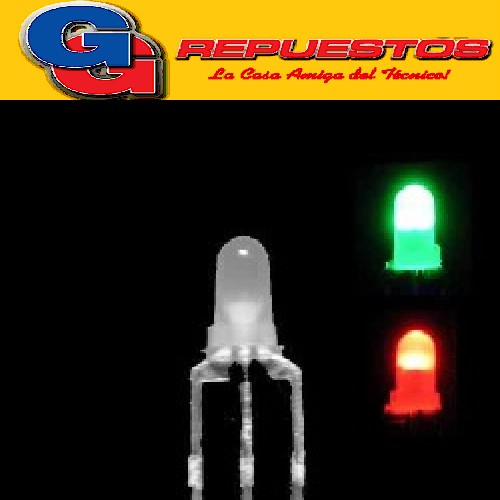 LED BICOLOR ROJO/VERDE 3mm C.C. (3 PATAS)