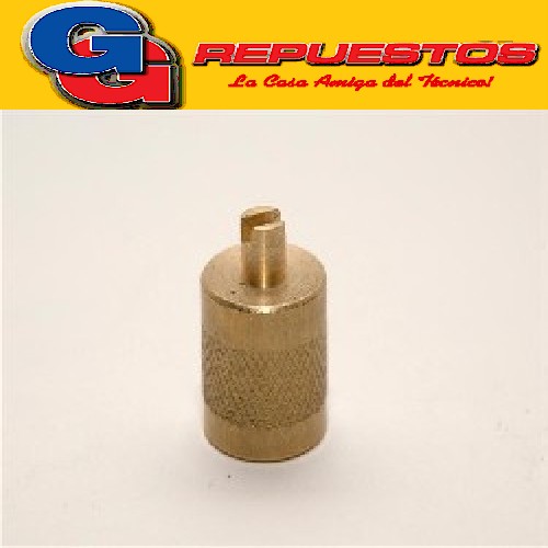 TAPA TAPON BRONCE 1/4 CON SACA ÓVULO PARA VALVULA  (M540) DE REFRIGERACION