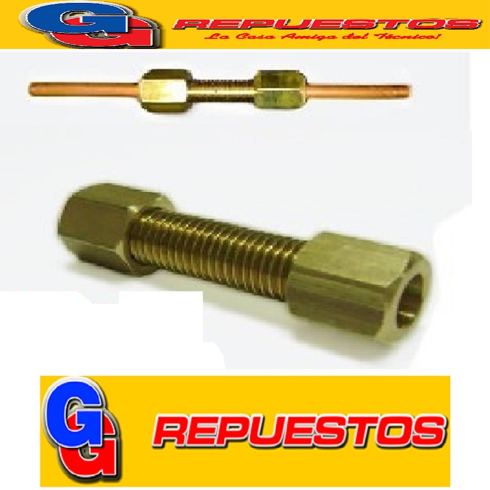 CONECTOR DE CAÑO 3/8 X 3/8 PARA NO SOLDAR.(M146)