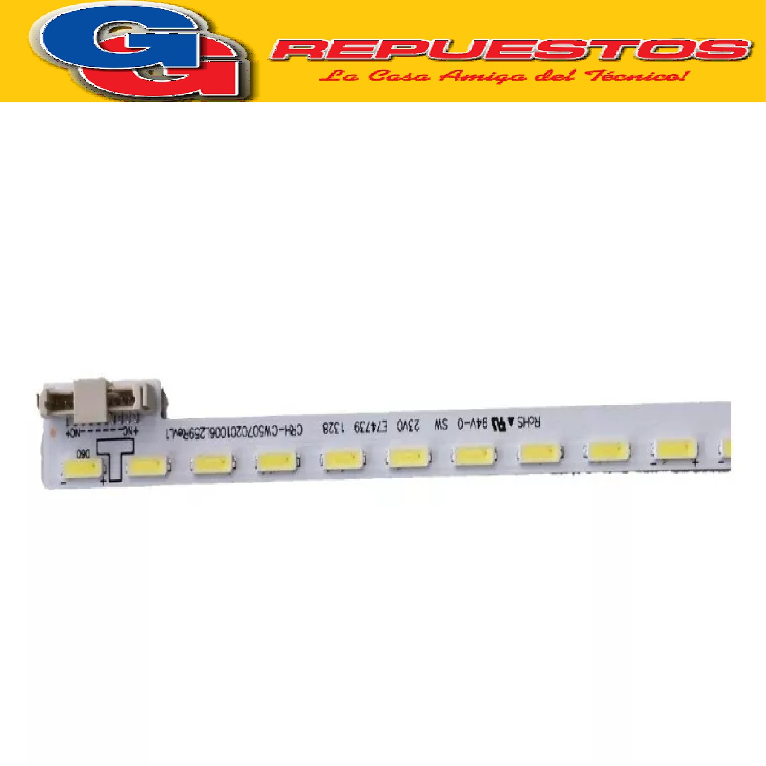 TIRA DE 62 LED 3V HE 42FF-E07 GT-1110977B NUEVA TV