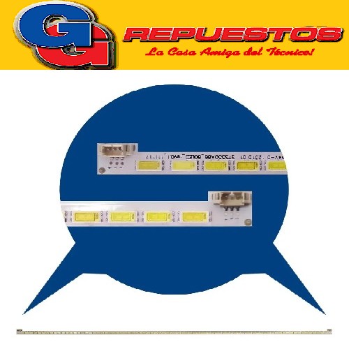 TIRA DE 80 LED 6V L 94V-01231D 01 LJ64-03515 67.5 CM TV