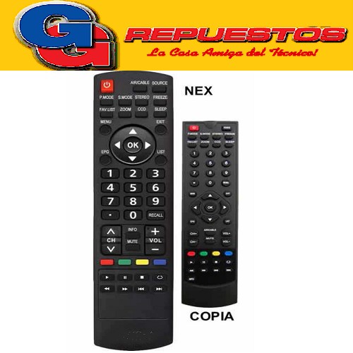 CONTROL REMOTO LED NEX 3867