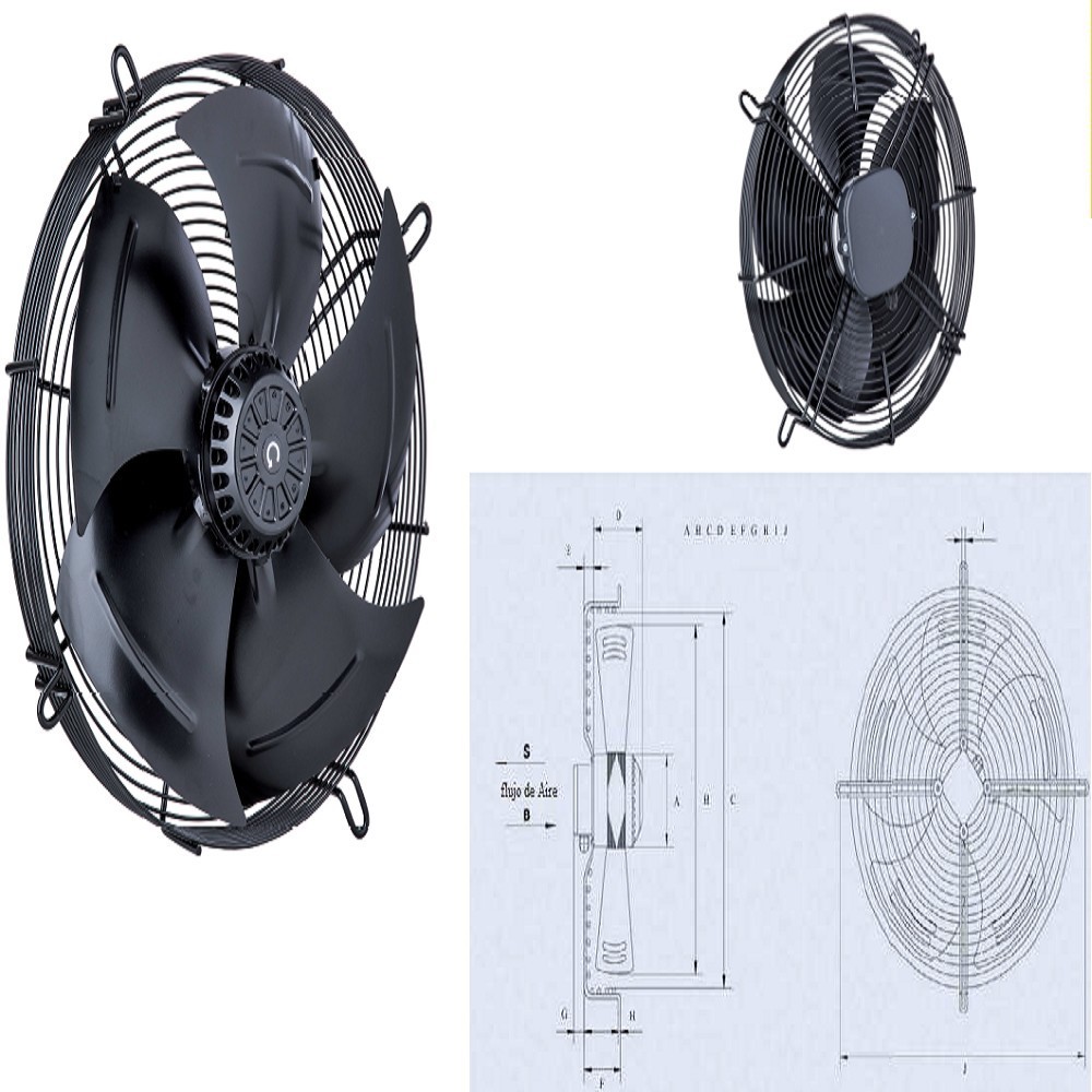MOTOVENTILADOR BlueStar-YWF4E-400S- ASPIRANTE MONOFASICO FORZADOR