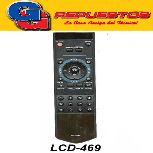 CONTROL REMOTO LCD LED ILO SANYO TOP HOUSE LCD469