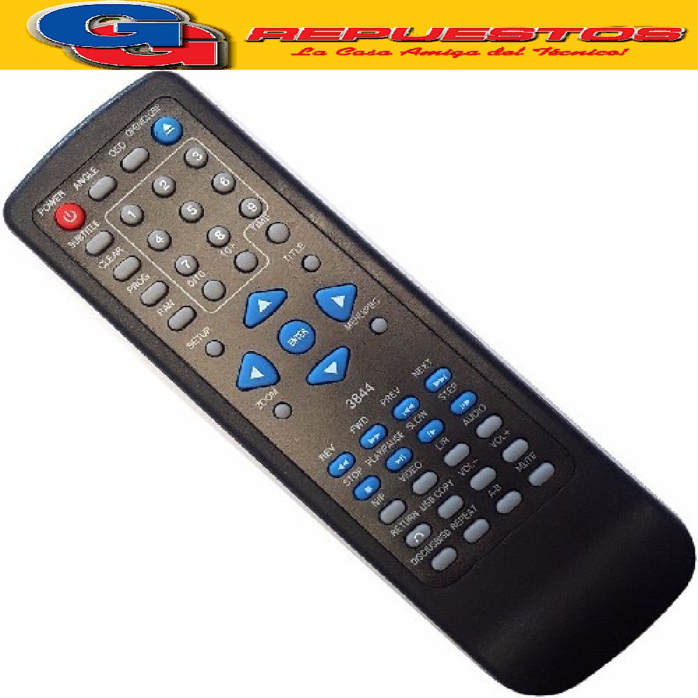 CONTROL REMOTO DVD HITOSHI 3844 R6844