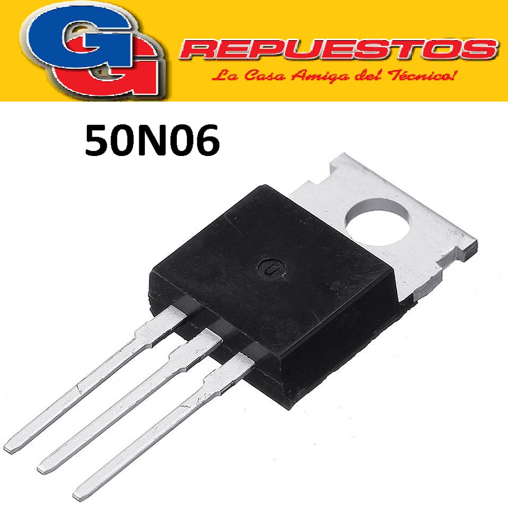 50N06 TRANSISTOR FET N (50A/60V/135W/0.022ohm) TO-220M