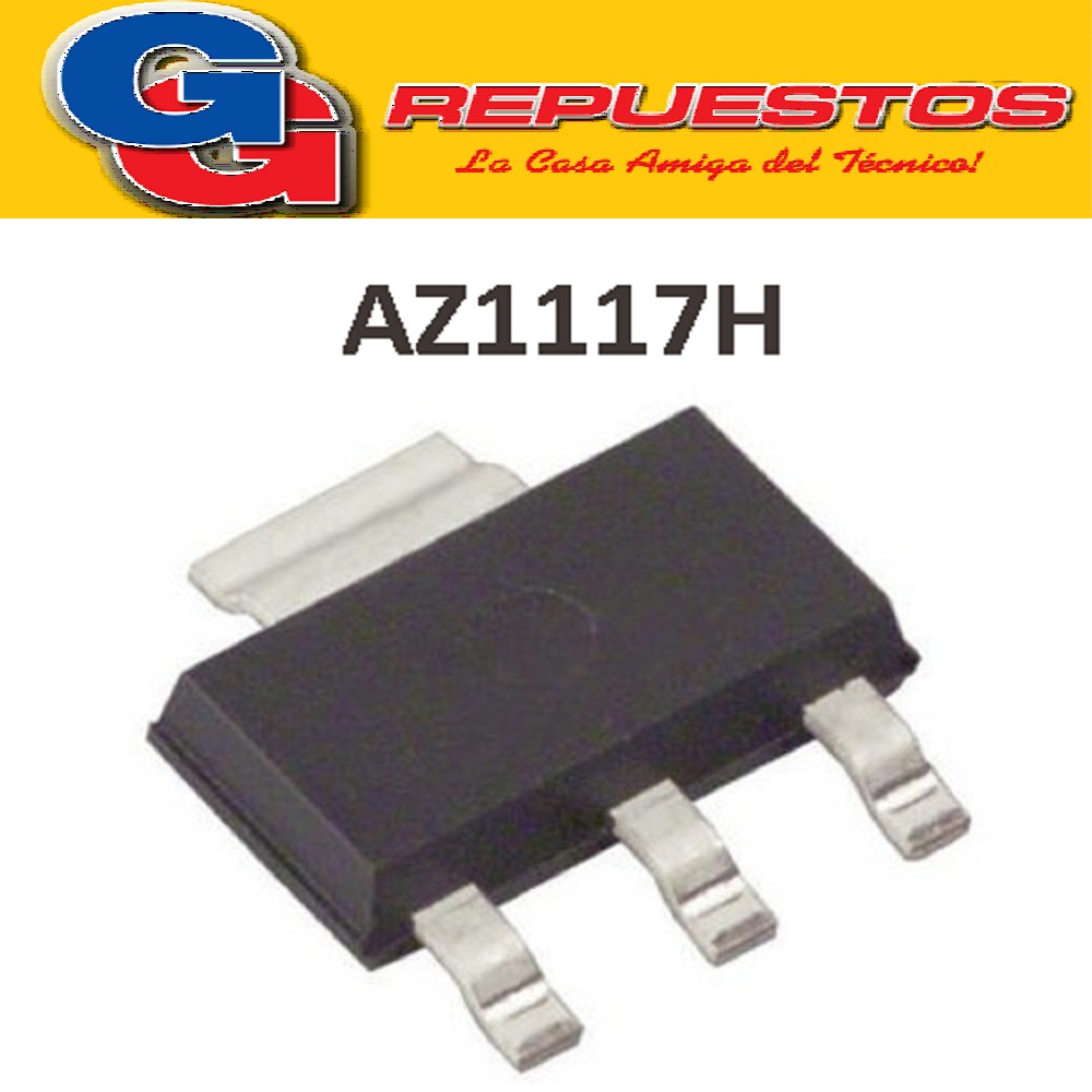 AZ1117H-3.3 / SOT 223 TRANSISTOR REEMPLAZO GH17M SMD AMZ1117 AMS1117 3.3V