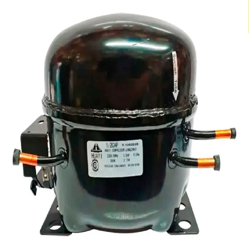 MOTOCOMPRESOR HUAYI 1/2 HP C/Capacitor DUAL R12 R134 BLEND