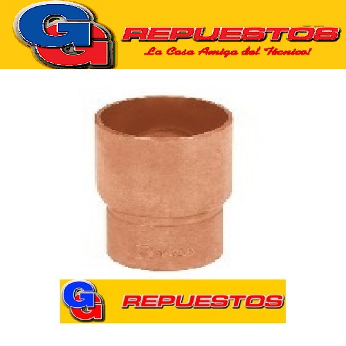 UNIONESDE COBRE REDUCCION PARA SOLDAR--3/8 x 1/4--