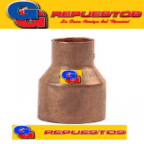 UNIONES DE COBRE REDUCCION PARA SOLDAR -7/8 x 3/8--