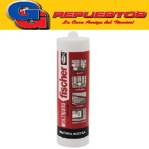 CARTUCHO SILICONA MULTIUSO BLANCA FISCHER 284ML