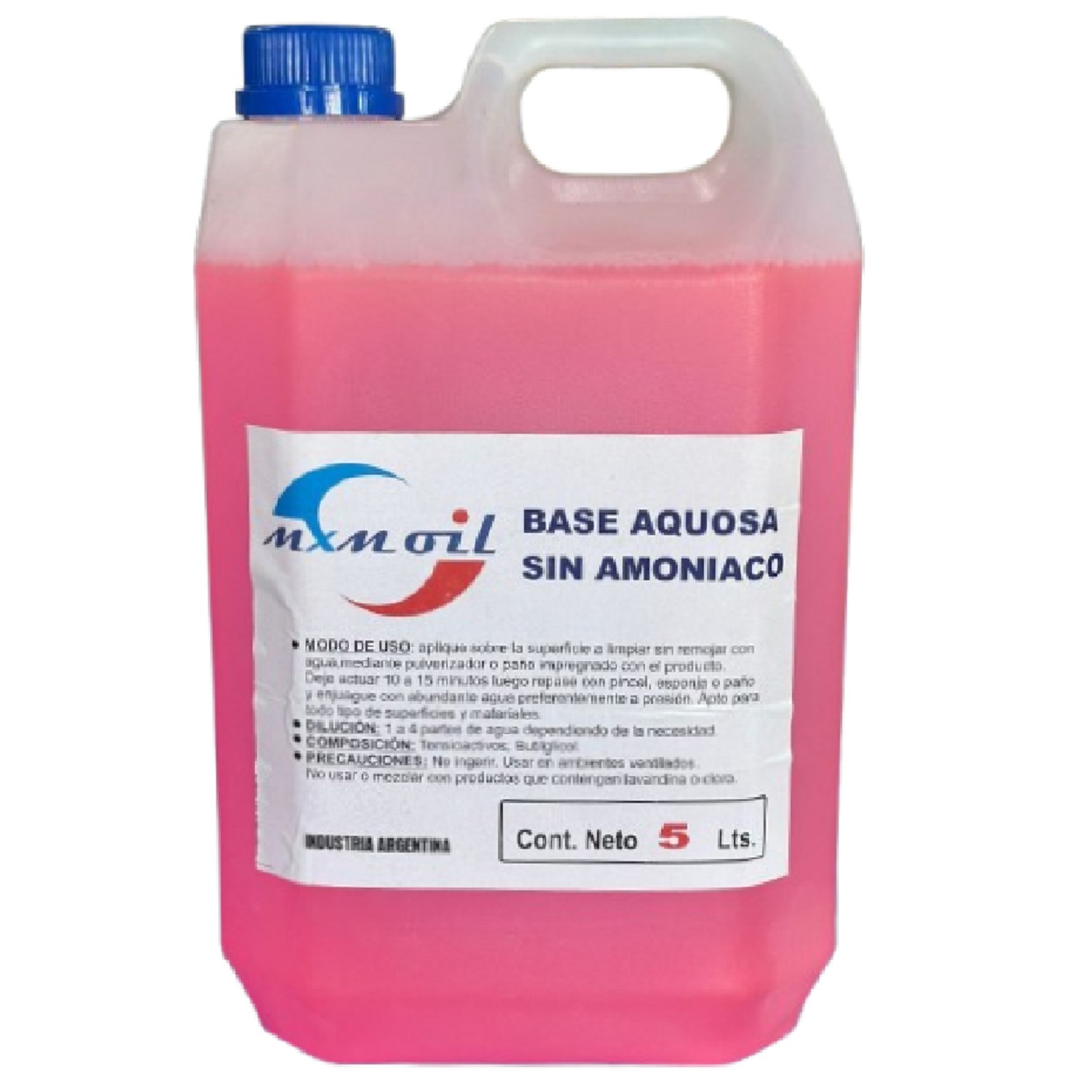 DESENGRASANTE LIMPIADOR PARA CONDENSADORES Y EVAPORADORES REFRIGERACION MXM OIL X 4.5 LTS