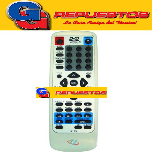 CONTROL REMOTO DVD RCA 3123