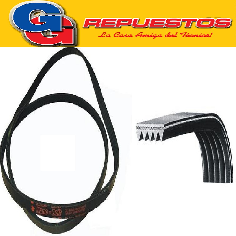 CORREA POLY V EL 4PJ - 1254 (ELASTICA) ORIGINAL LAVARROPAS BOSCH MAXX CLASSIC 6.5kg WAE20260AU/01 WAE20260AU/01 (Adap.a EL 4PJ - 1250) Note descrittive: Sviluppo  1252 N.ro denti 4 Passo mm. 4 Cod. fabbricazione 1252J4 Note tecniche: Adaptable a CO