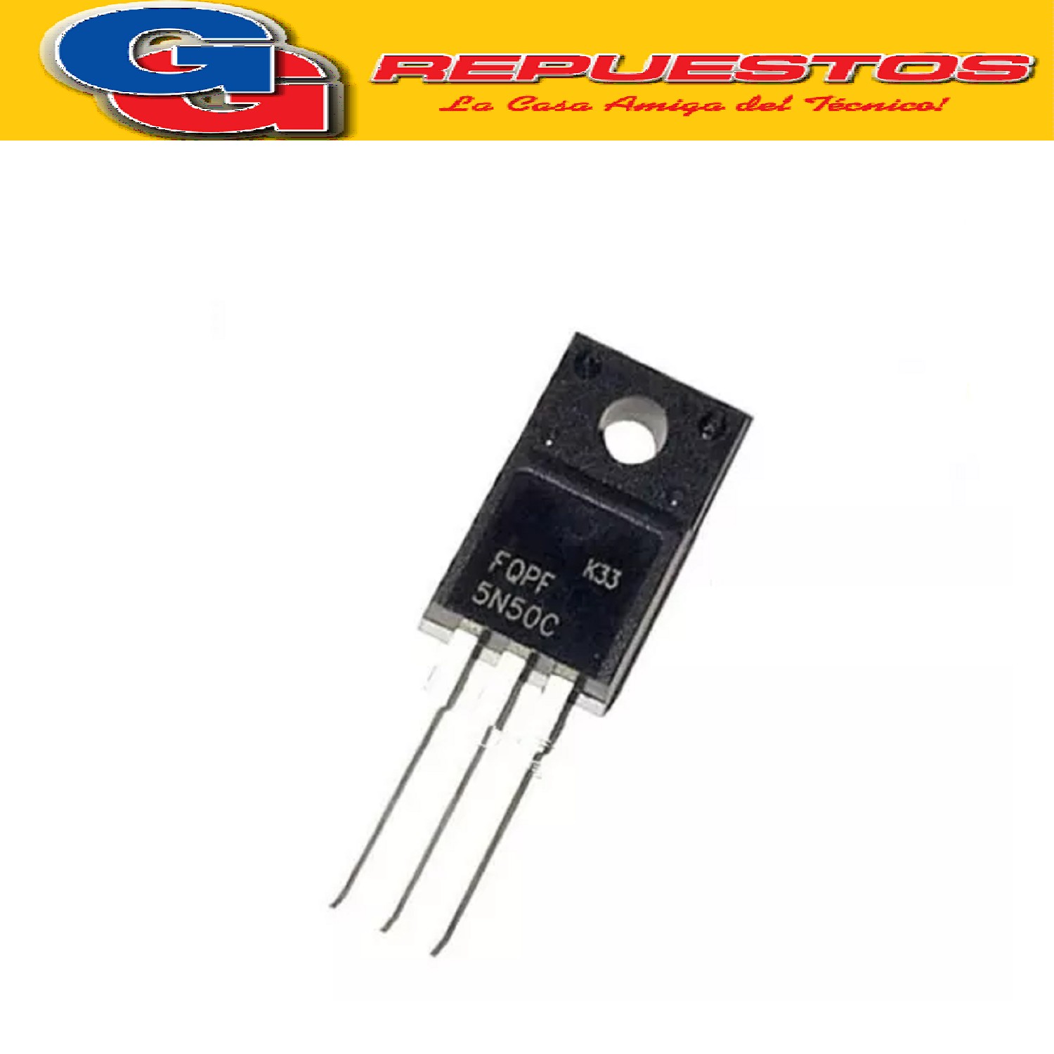 FQPF5N50 TRANSISTOR FET (500V/5A/1.4ohms/15nC)