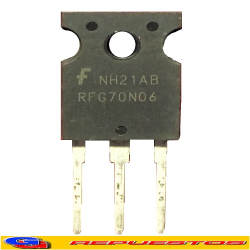 RFG70N06 TRANSISTOR FET TO-247 ENCAPSULADO GRANDE CANAL N 70A / 60V