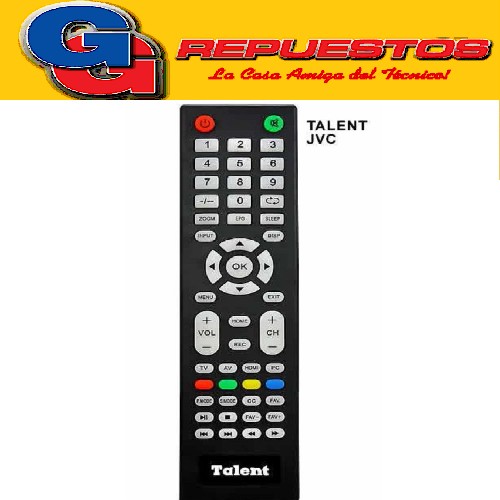 CONTROL REMOTO TV LED TALENT-JVC 3874 (LCD505)