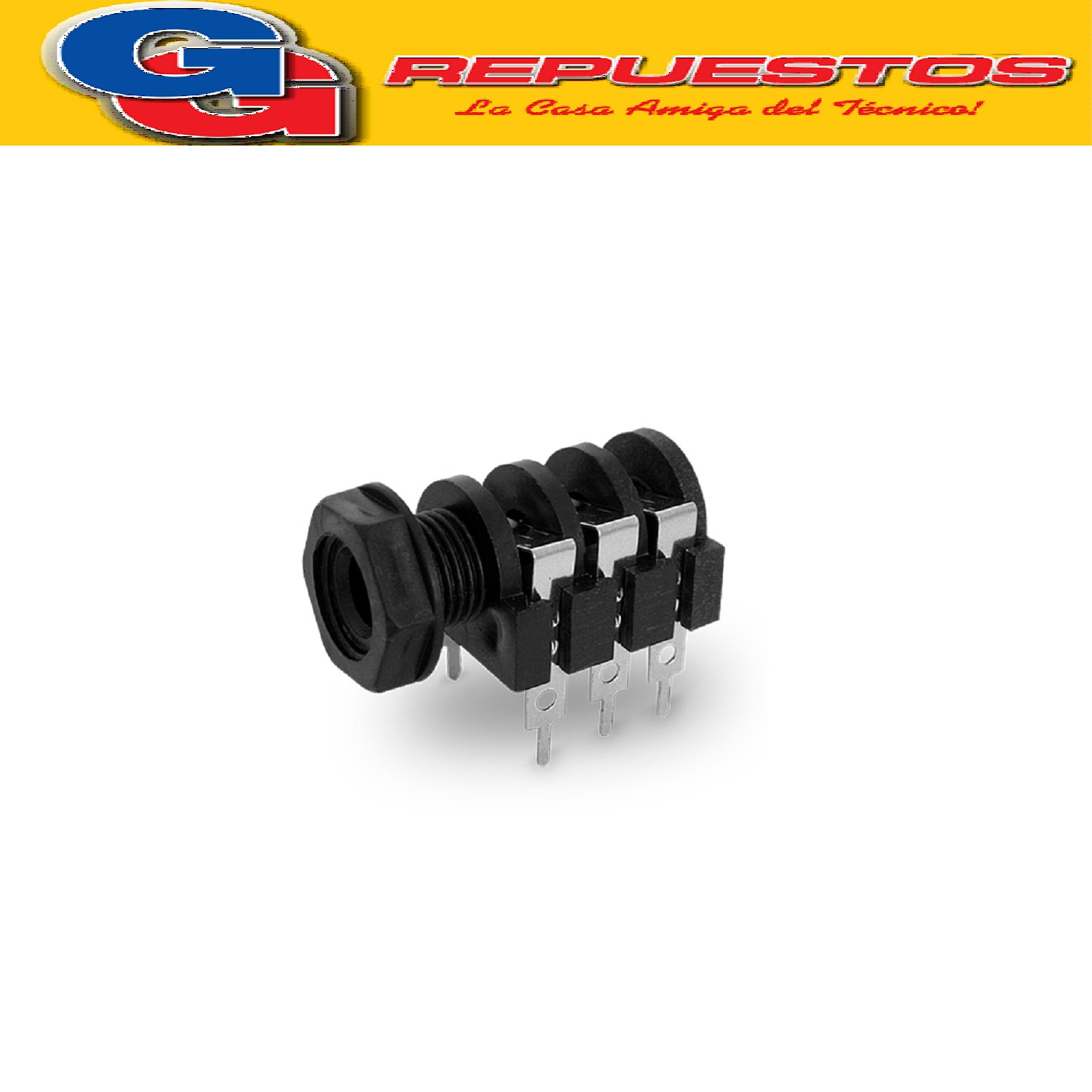 FICHA PLUG/JACK 6.5 MM ESTEREO SIN CORTE