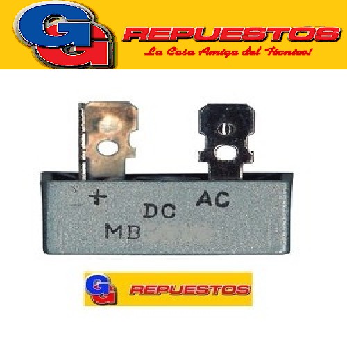 MB1510/KBPC1510 PUENTE RECTIFICADOR DIODOS 15A 1000V   TIPO MESA (PALA)