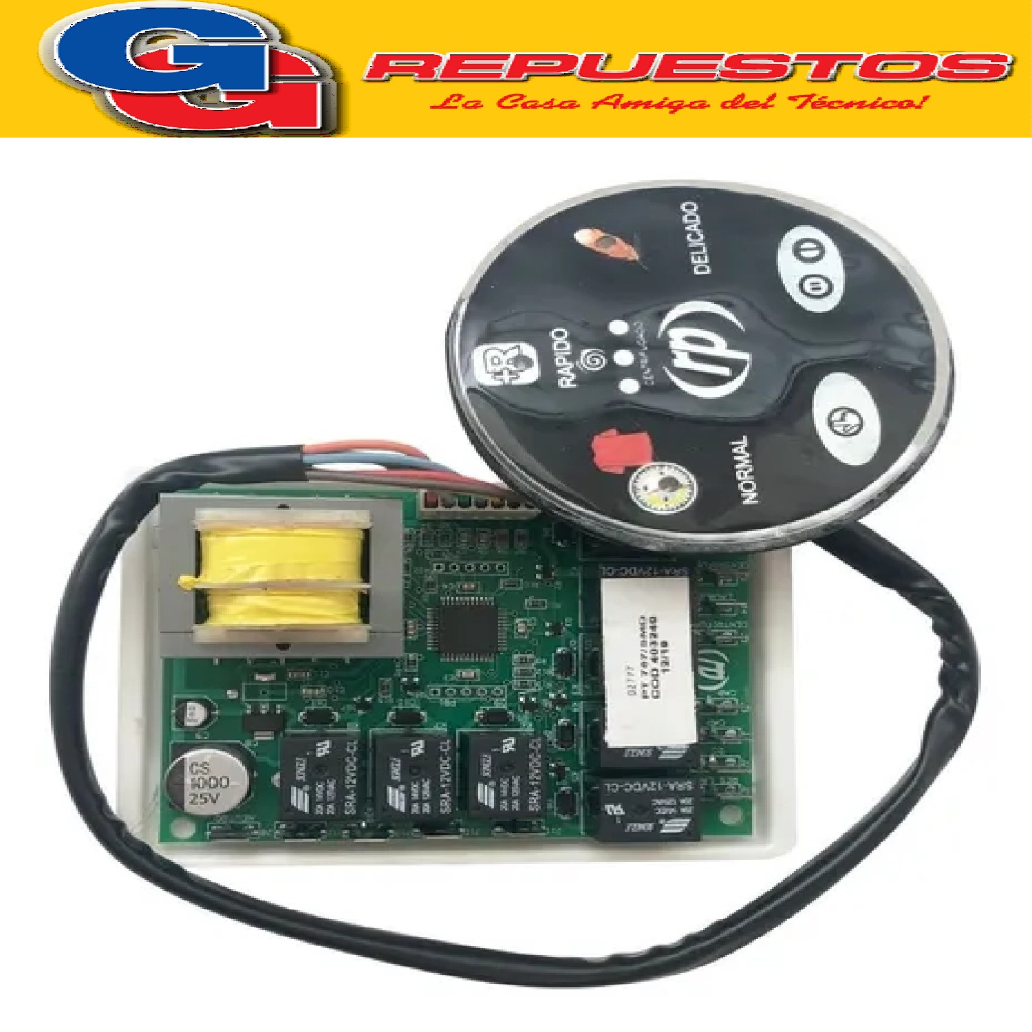 PLAQUETA PARA LAVARROPAS UNIVERSAL MOTOR 5 CABLES TIPO RP 757