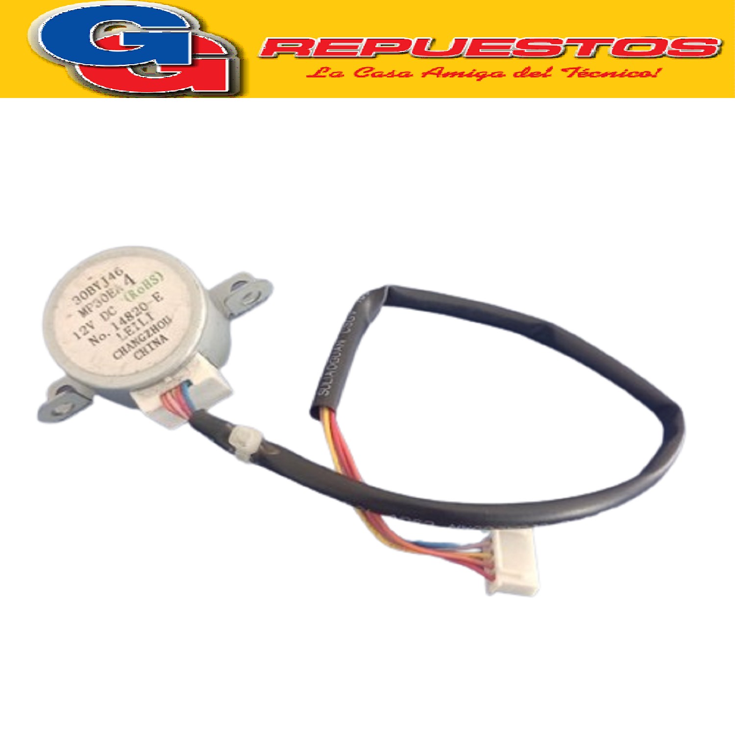 MOTOR SWING MP30EA1 DOBLE 12V EJE LARGO (30BYJ46)