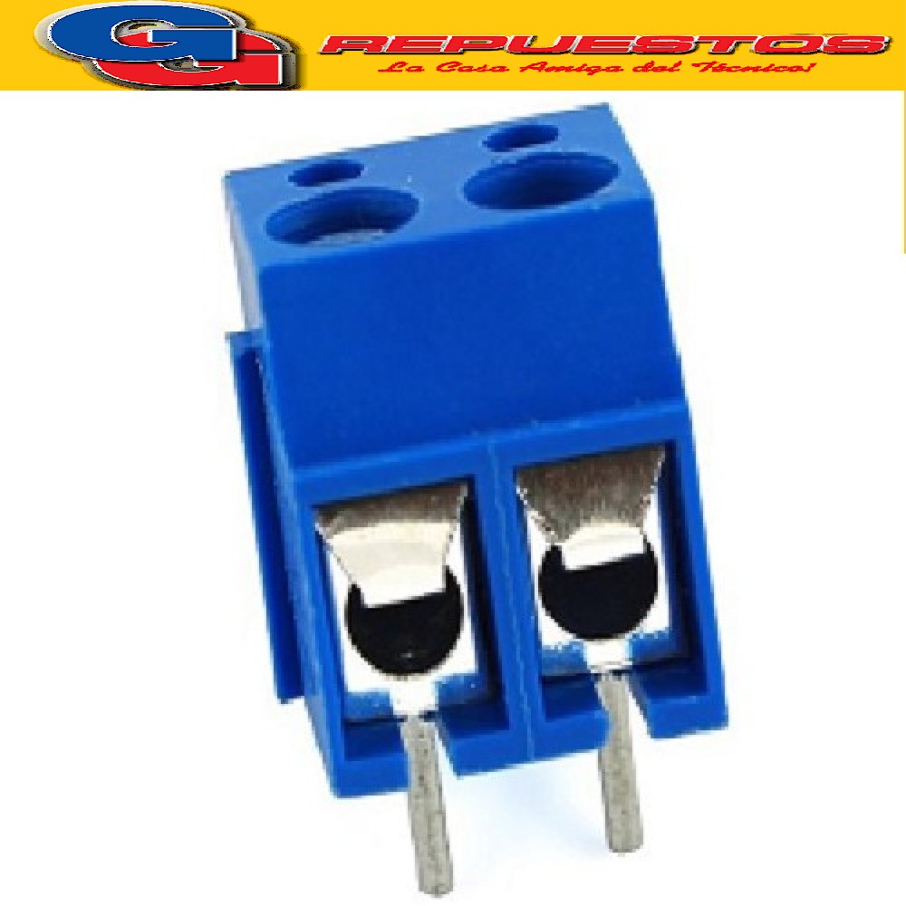 BORNERA 2 POLOS 16A 300VAC (APILABLE AZUL)