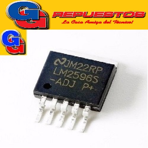 LM2596S-ADJ SMD ORIGINAL NATIONAL- CIRCUITO INTEGRADO STEP-DOW REGULADOR DE VOLTAGE 3A 5V (SMD) LM2596SX-ADJ