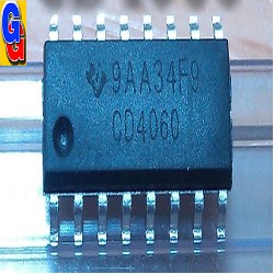 CD4060D - CONTADOR DIVISOR OSCILADOR 14 ETAPAS (SMD)