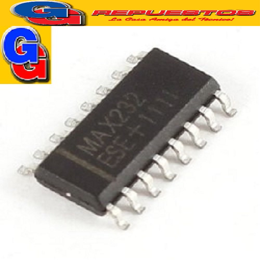 MAX232D SMD CIRCUITO INTEGRADO DUAL RS-232 TRANS/RECEIVER +5V SO-16 MAX232CSE