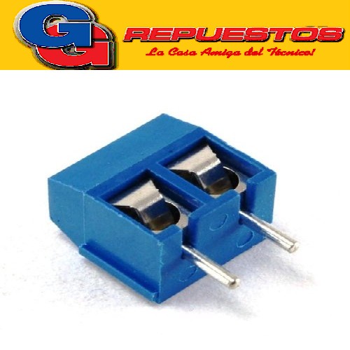 BORNERA 2 POLOS 8A 300VAC (APILABLE AZUL)