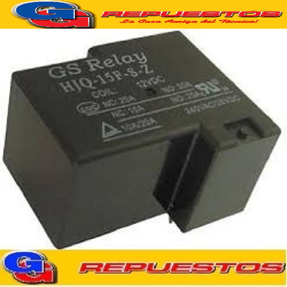 HJQ15F-12V - RELE RELAY BOBINA  12V  (155E); 20A 240V INVERS OR SIMPLE (CMP7-S-DC12V-C)