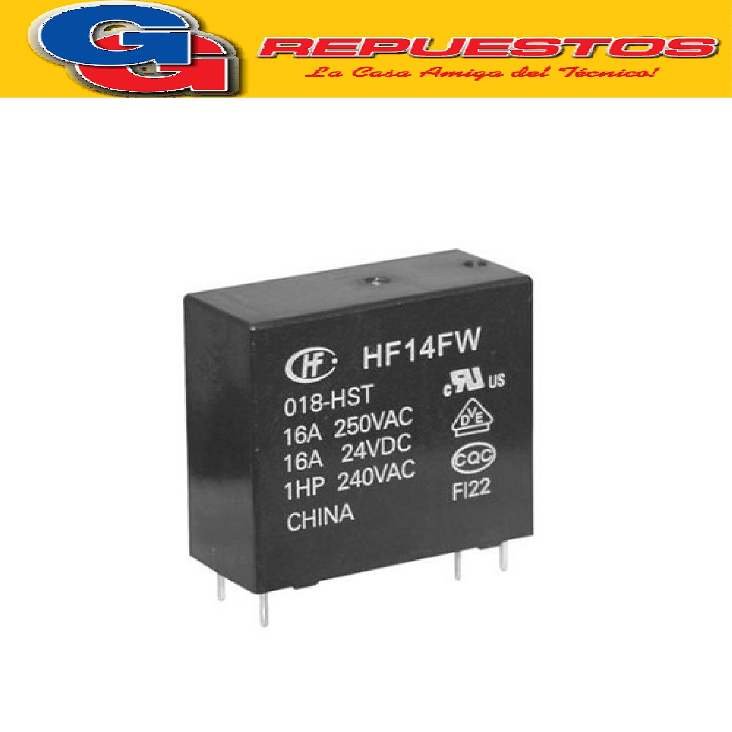 TRA2-L24 - RELE BOBINA  24V  (1100E); 16A 240V DOBLE INVERSOR RELAY