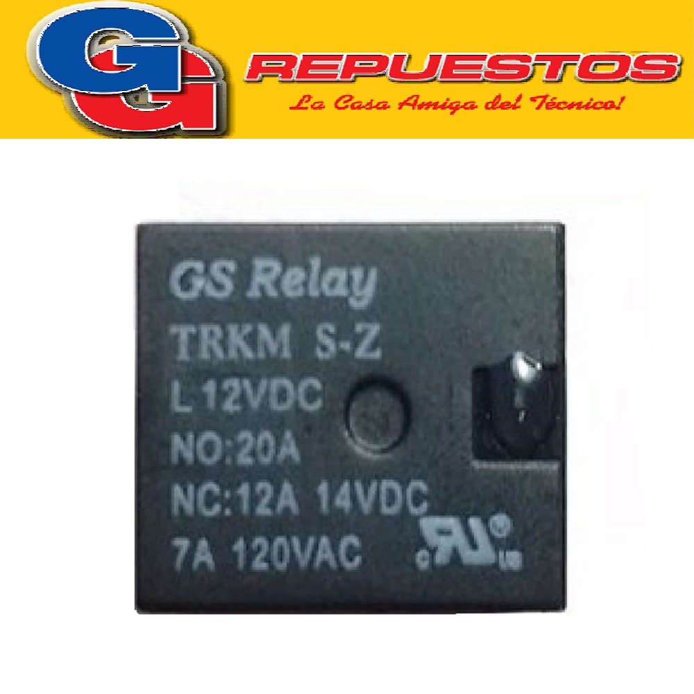 TRKM-12V - RELE BOBINA  12V  (240E);  20A 16V INVERSOR SIMPL E RELAY