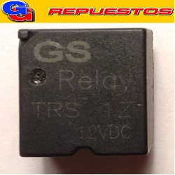 TRS-12V - RELE BOBINA  12V  (254E);  30A 27V INVERSOR SIMPLE