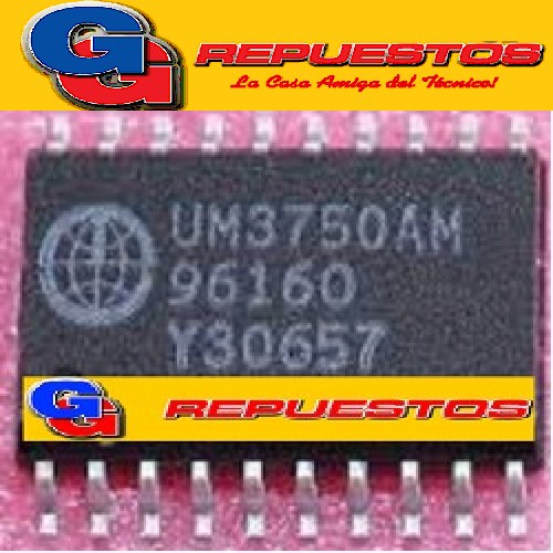 UM3750AM - CODIFICADOR/DECOFICADOR DE CONT. REMOTO (SMD)