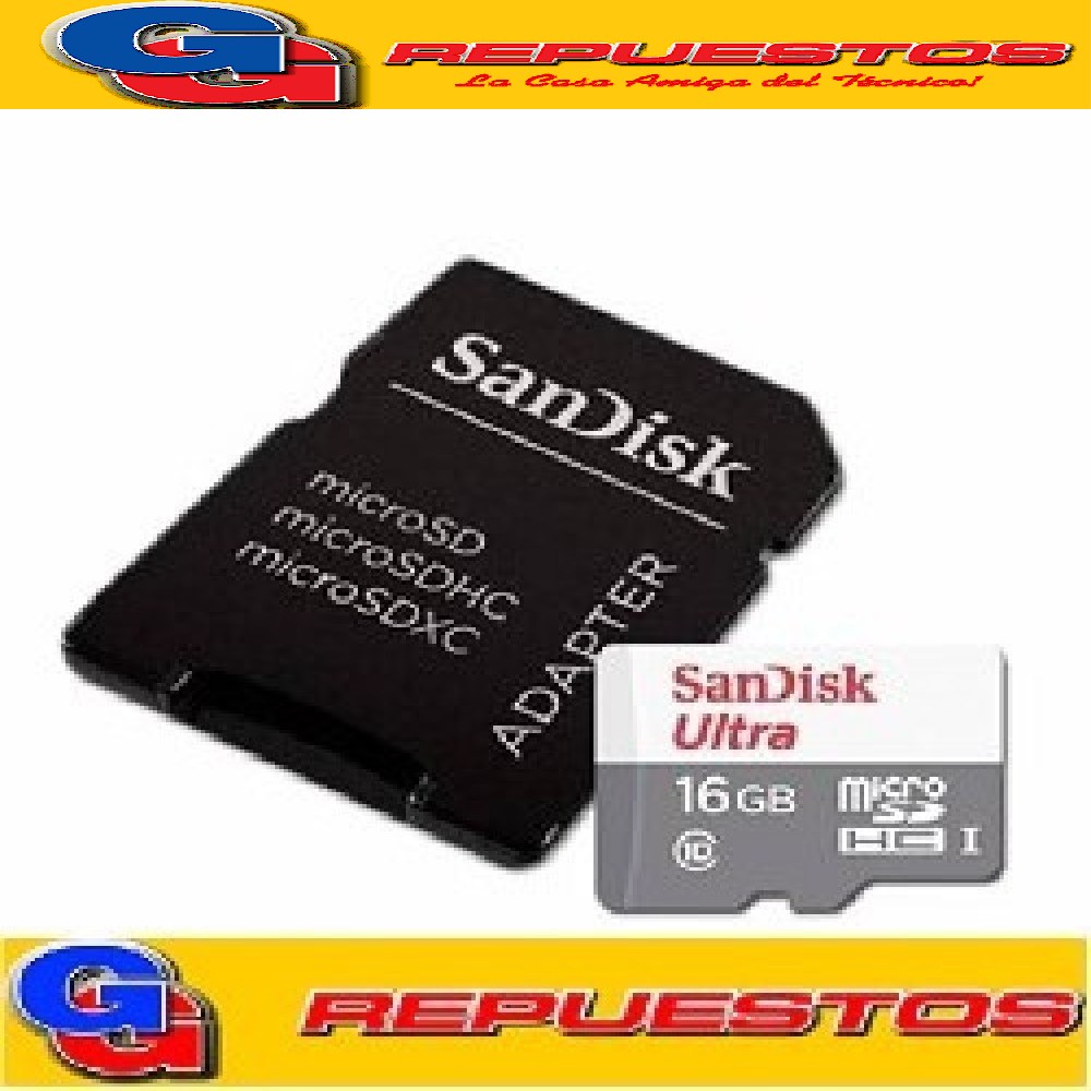 TARJETA DE MEMORIA MICROSDHC 16GB CLASE 10 C/ADAPTADOR 80 MB /S