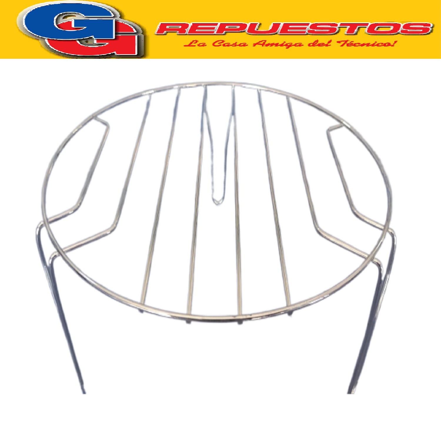 REJILLA PARA PLATO DE MICROONDAS DIAMETRO DE 22CM ALTURA DE  9.5CM / POSAFUENTES METALICO PARA EL PLATO DE MICROONDAS