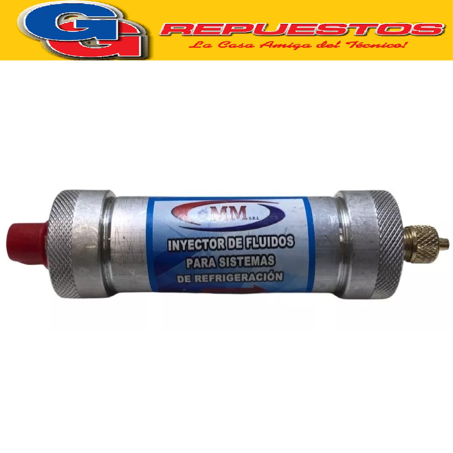 INYECTOR DE FLUIDOS PARA LIMPIEZA DE CIRCUITOS EN SISTEMAS   DE REFRIGERACION. CON ESTA HERRAMIENTA SE PODRA INCORPORAR DISTINTOS TIPOS DE LIMPIADORES, AGENTES DE LIMPIEZA, DILUYENTE INDUSTRIAL, GAS R141 Y FLUIDOS AL CIRCUITO DESEADO.