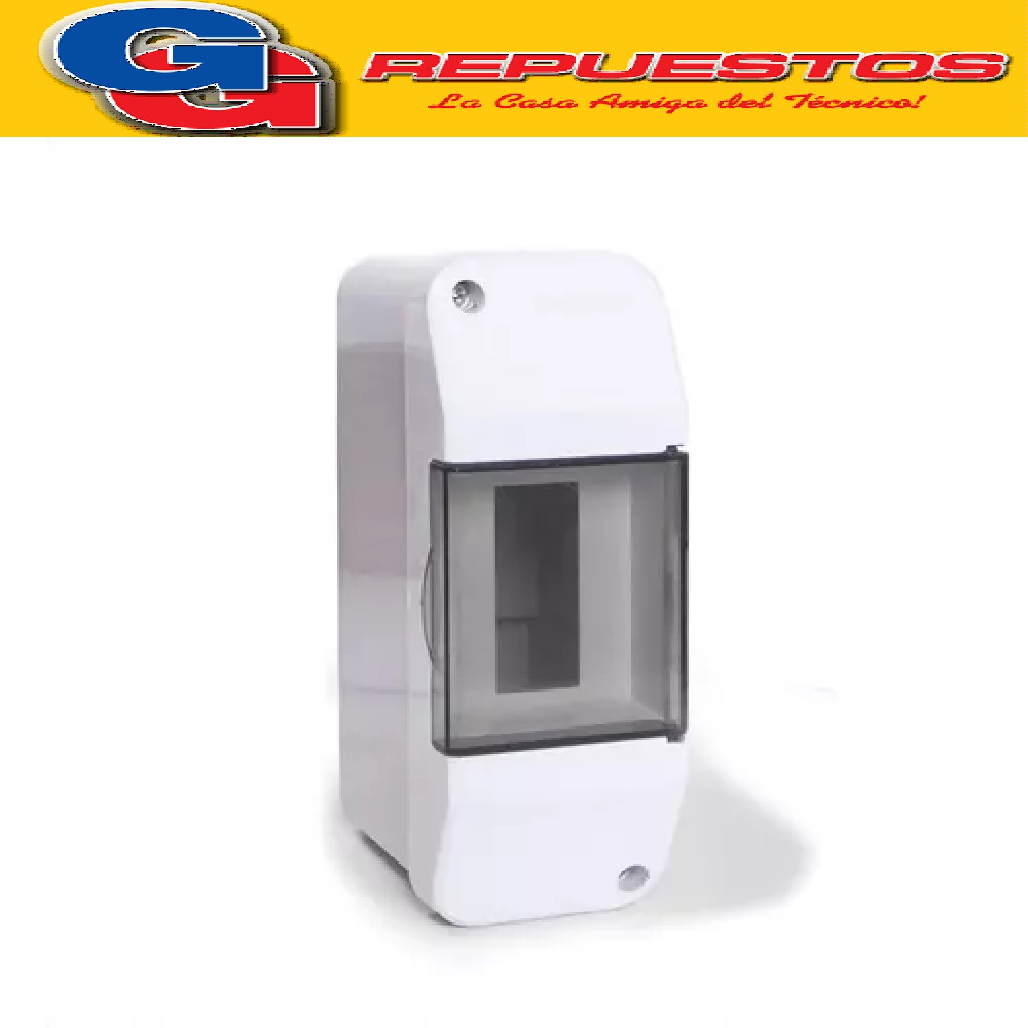 CAJA PARA TERMICA PVC EXTERIOR 02 BOCAS CON PUERTA(T205)- TA AD