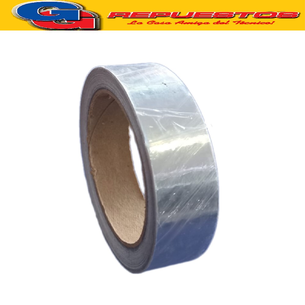 CINTA PARA REFRIGERACION DE ALUMINIO CON ADHESIVO DE 20M X 2 4MM DE ANCHO