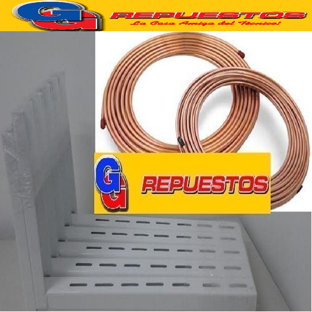 COMBO OFERTA 1 ROLLO CAÑO DE COBRE 1/4 15 MTS 1 ROLLO 15 MTS 1/2 MARCA ELUMA Y 5 PARES DE 40 CM MENSULAS COMUN