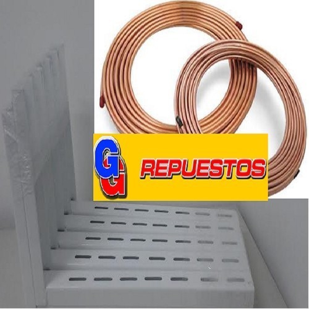 COMBO OFERTA 1 ROLLO CAÑO DE COBRE 1/4 15 MTS 1 ROLLO 15 MTS 1/2 MARCA ELUMA Y 5 PARES DE MENSULA 50 CM REFORZADAS