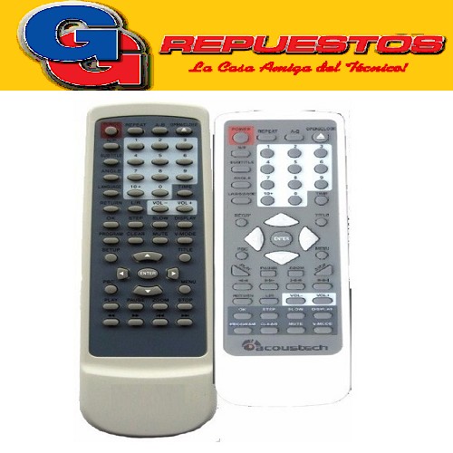 CONTROL REMOTO DVD ACOUSTECH  2656