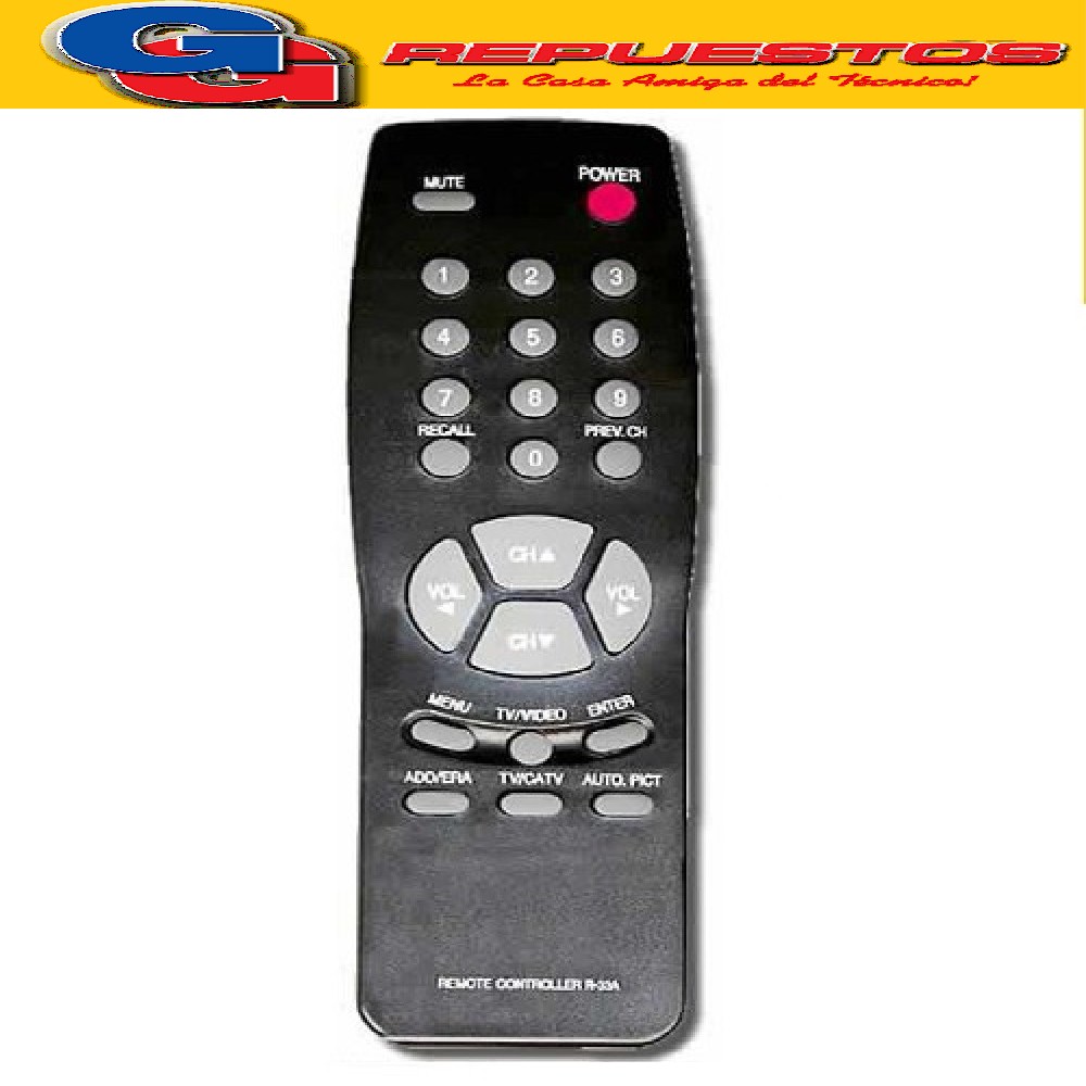 CONTROL REMOTO TV DAEWO ITT NOKIA DREAN PHILCO