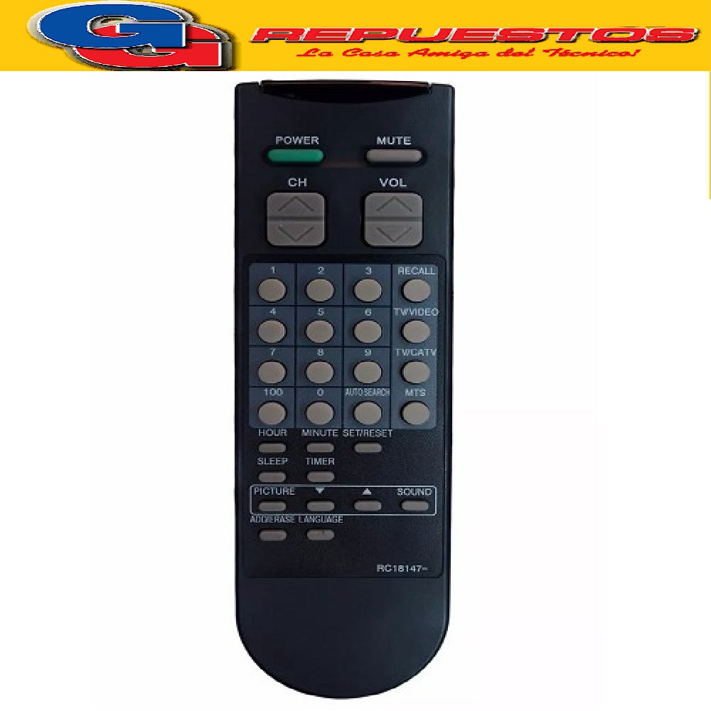 CONTROL REMOTO TV DAEWO R-18H43 PHILCO RC18147