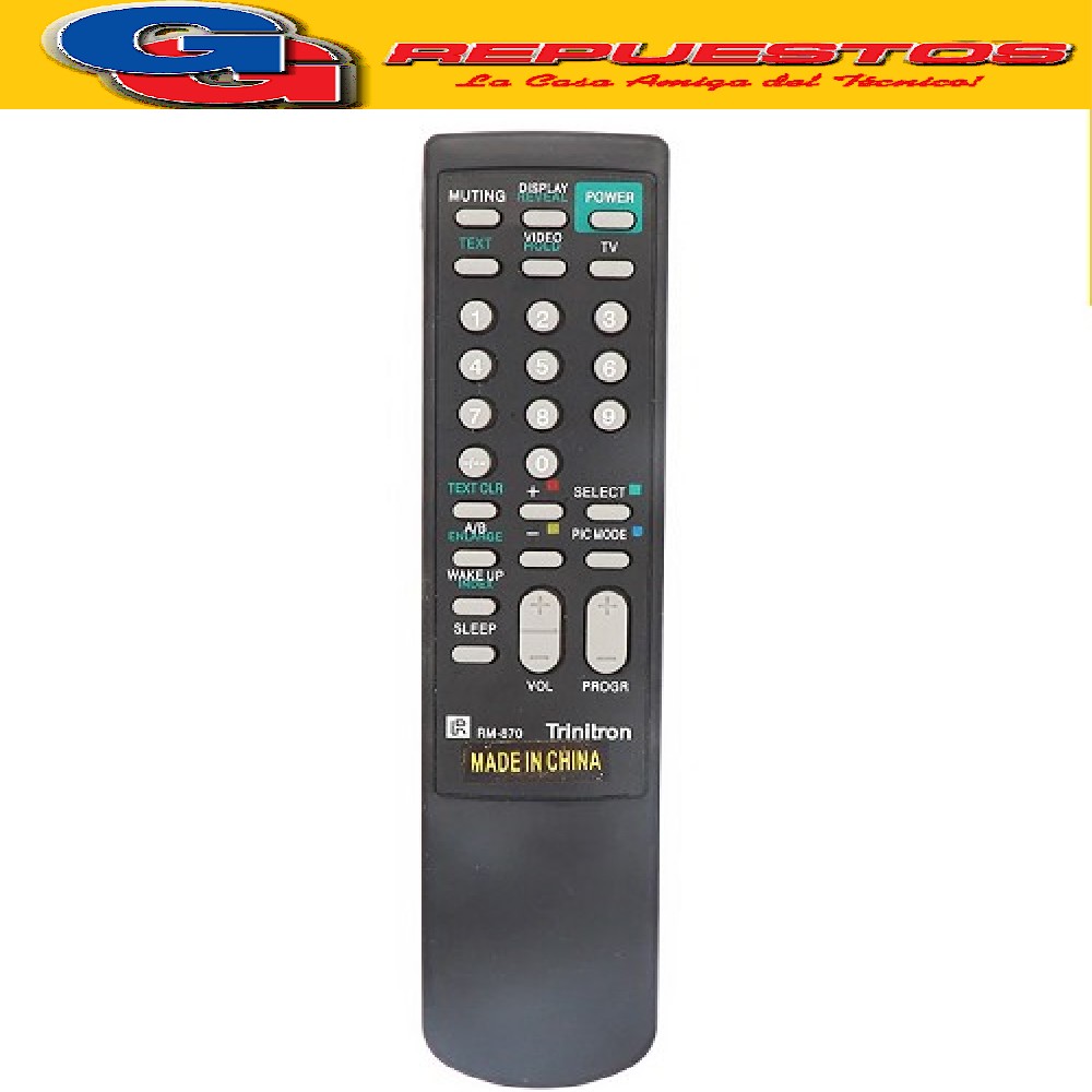 CONTROL REMOTO TV SIMILAR A SONY RM-827T